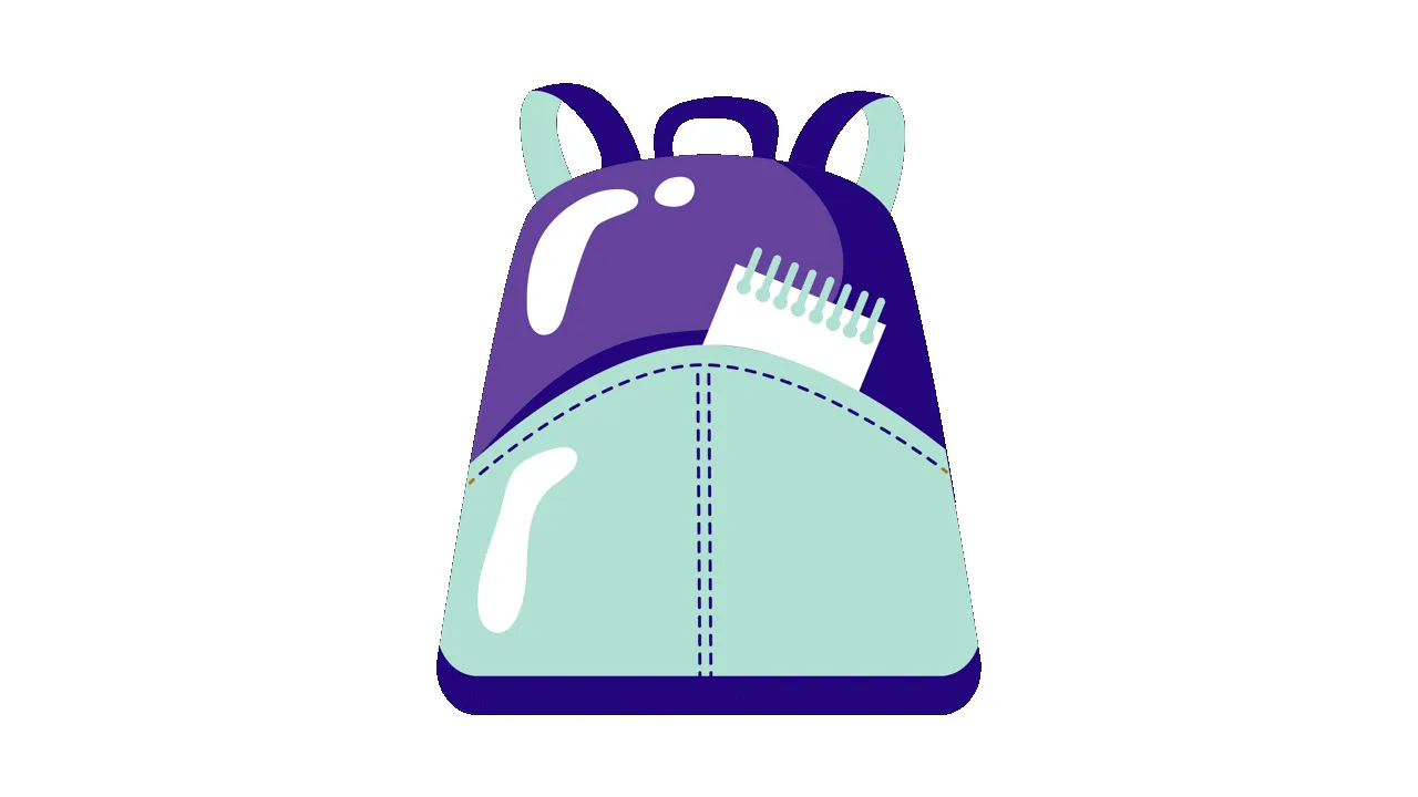 Download Free Animated College Backpack Video | Pixominia